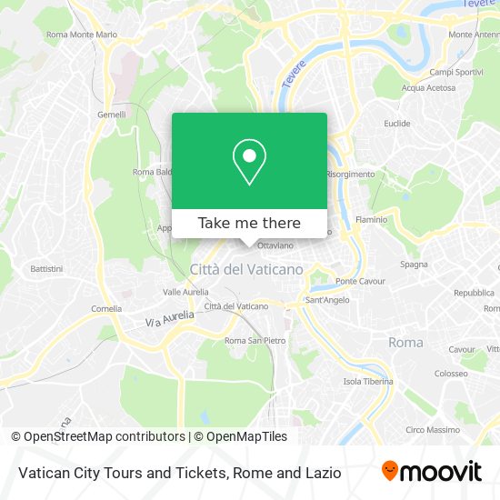 Vatican City Tours and Tickets map