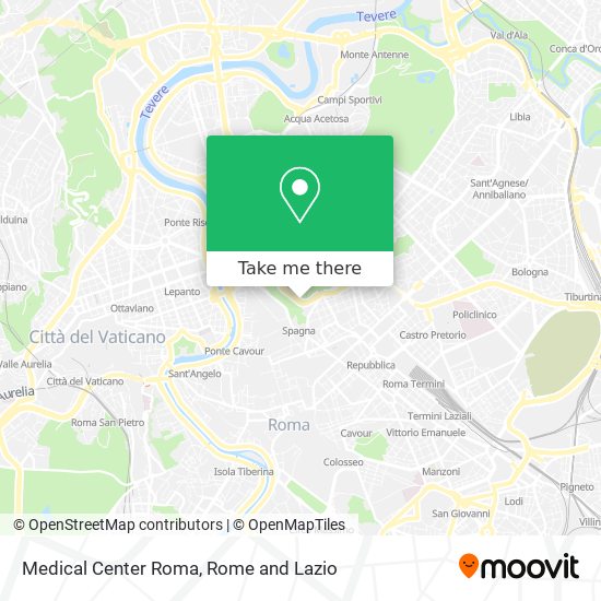 Medical Center Roma map