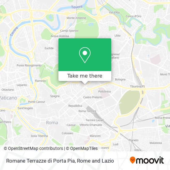 Romane Terrazze di Porta Pia map
