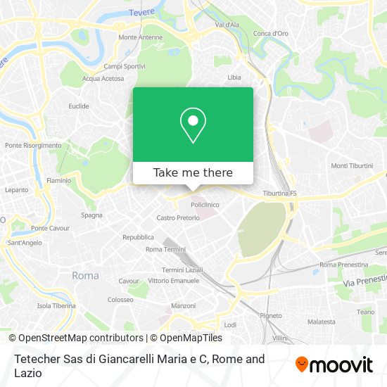 Tetecher Sas di Giancarelli Maria e C map