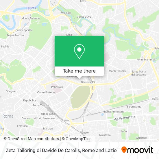 Zeta Tailoring di Davide De Carolis map