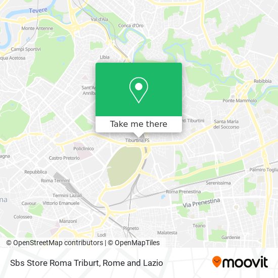 Sbs Store Roma Triburt map