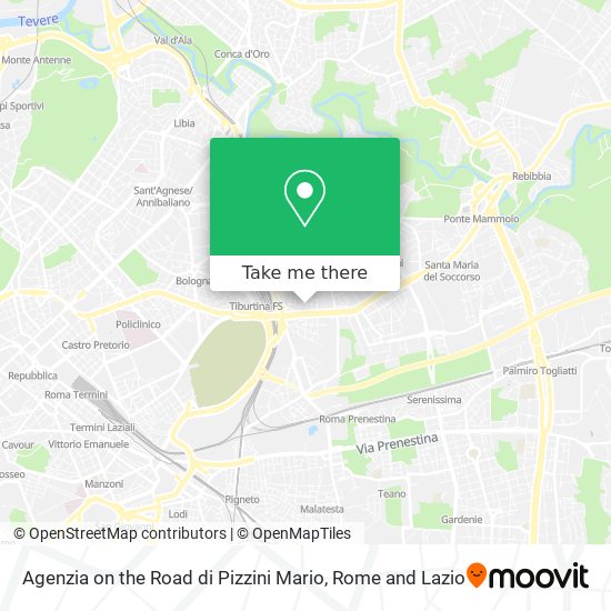 Agenzia on the Road di Pizzini Mario map