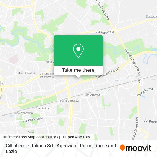 Cillichemie Italiana Srl - Agenzia di Roma map