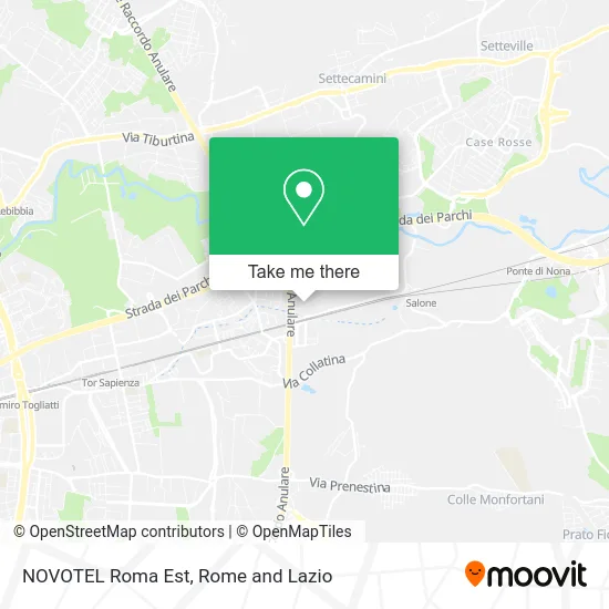 NOVOTEL Rome East map