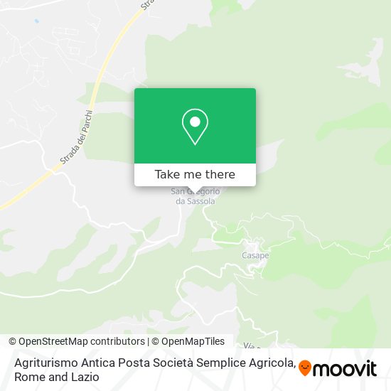 Agriturismo Antica Posta Società Semplice Agricola map