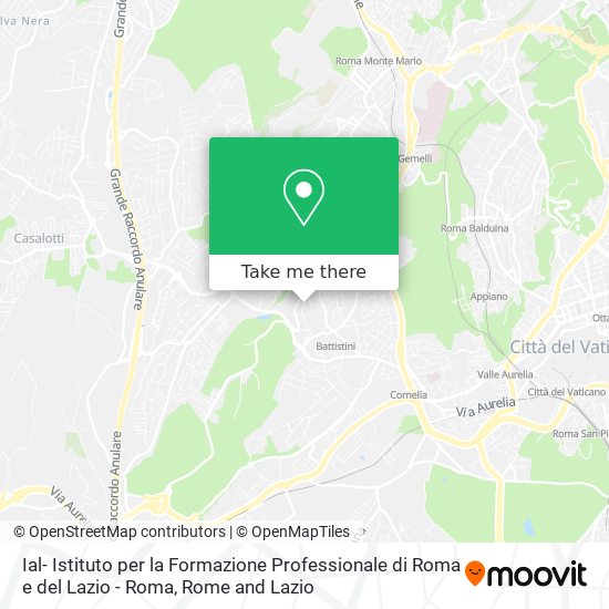 Ial- Istituto per la Formazione Professionale di Roma e del Lazio - Roma map