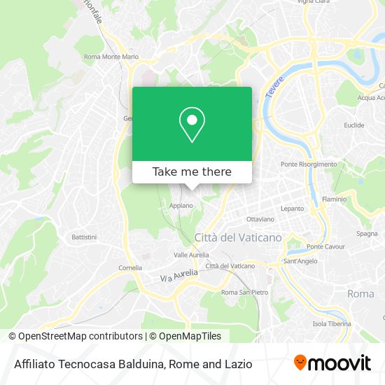 Affiliato Tecnocasa Balduina map