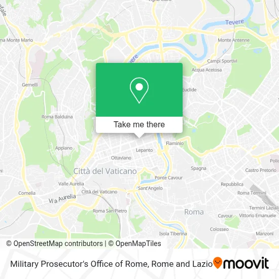 Military Prosecutor's Office of Rome map