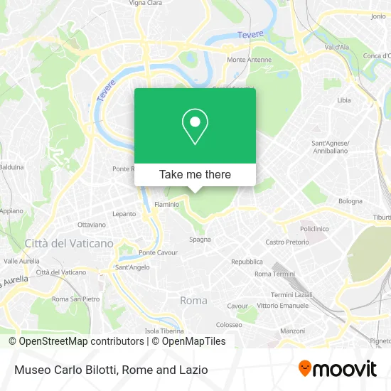 Carlo Bilotti Museum map