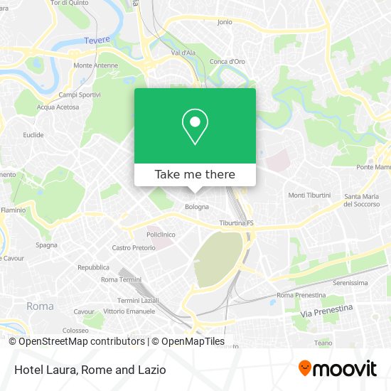 Hotel Laura map