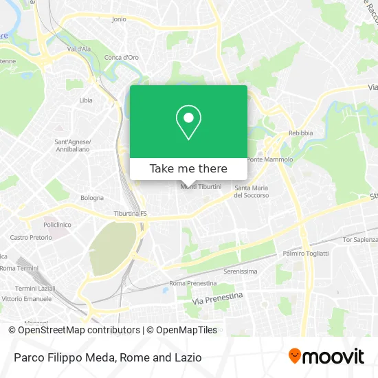 Filippo Meda Park map