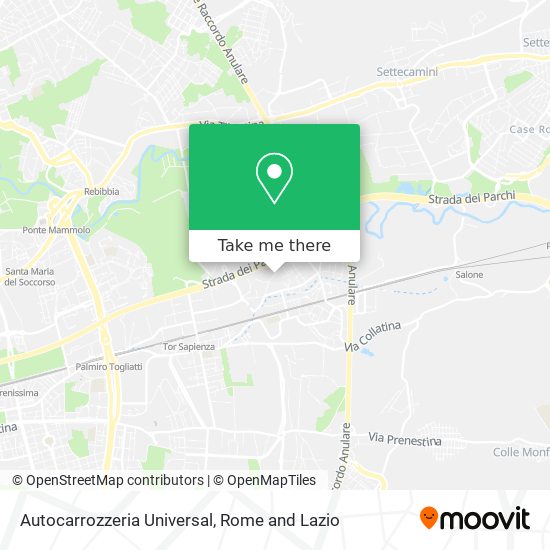 Autocarrozzeria Universal map