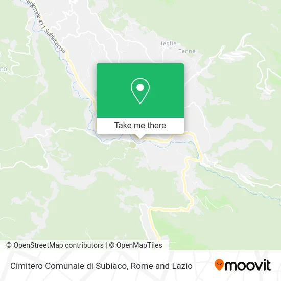 Subiaco Municipal Cemetery map