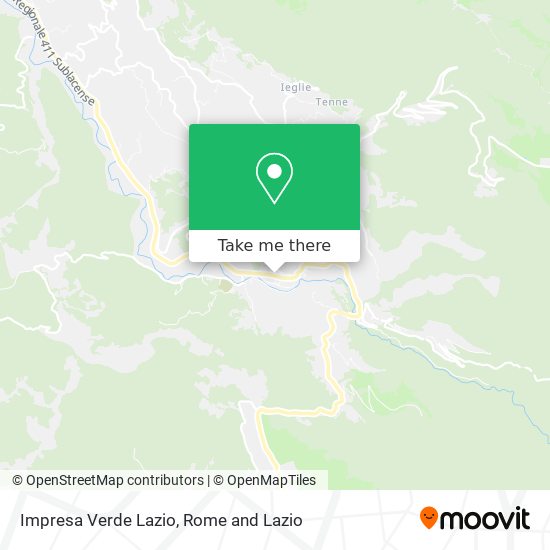 Impresa Verde Lazio map