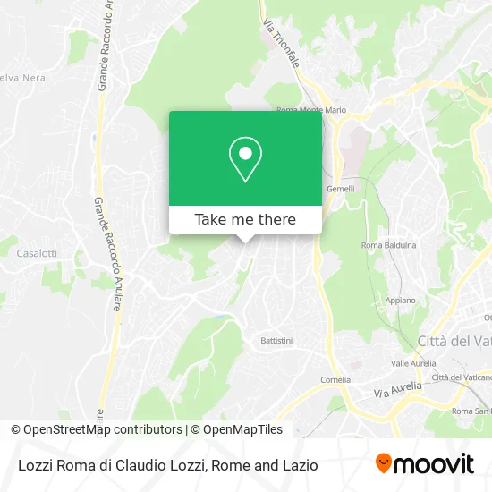 Lozzi Rome by Claudio Lozzi map