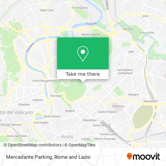 Mercadante Parking map