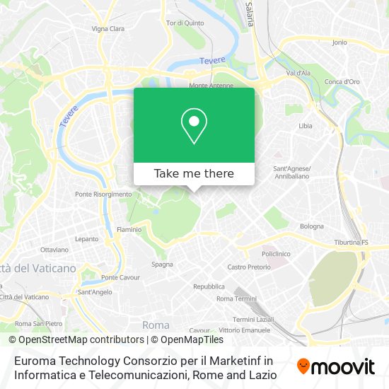 Euroma Technology Consorzio per il Marketinf in Informatica e Telecomunicazioni map