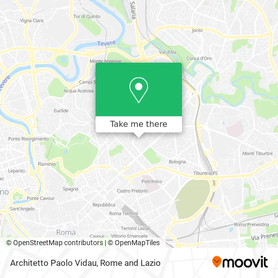 Architect Paolo Vidau map