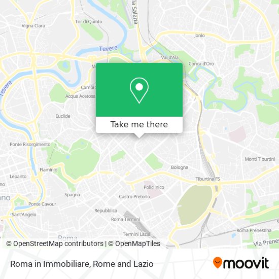 Roma in Immobiliare map