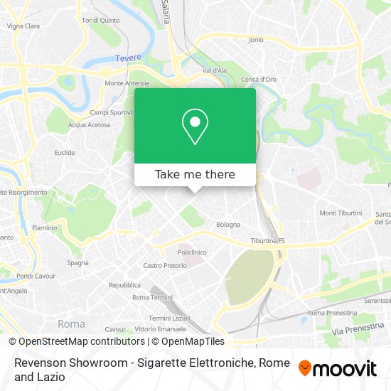 Revenson Showroom - Sigarette Elettroniche map