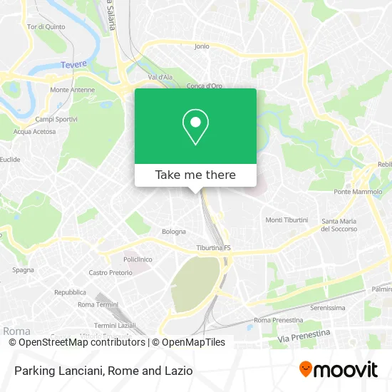 Lanciani Parking map