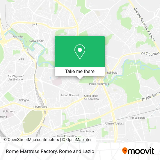 Rome Mattress Factory map