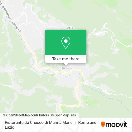 Restaurant by Checco of Marina Mancini map