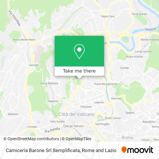 Barone Shirt Shop Simplified SRL map