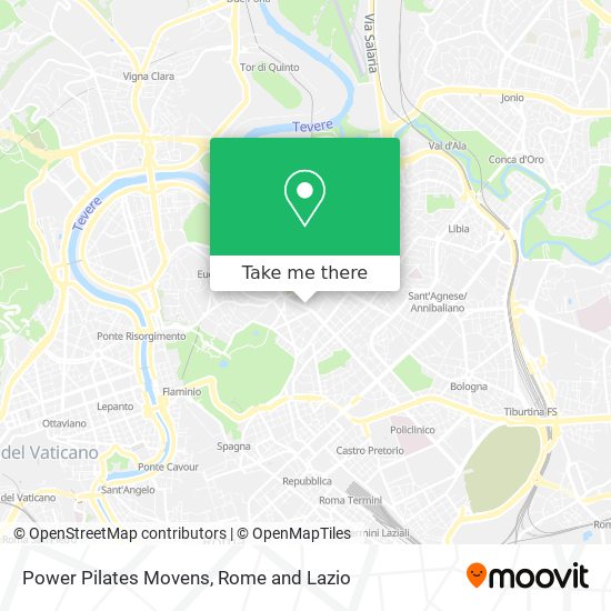Power Pilates Movens map