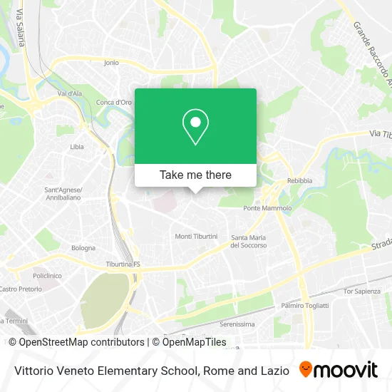 Vittorio Veneto Elementary School map