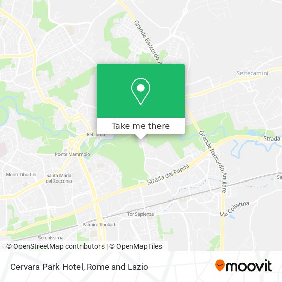Cervara Park Hotel map