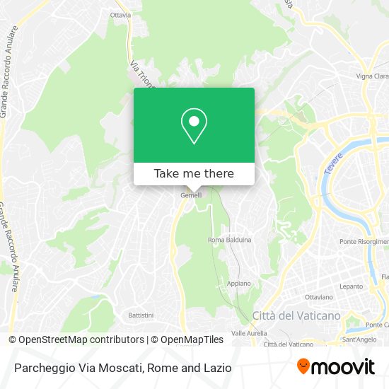 Parcheggio Via Moscati map