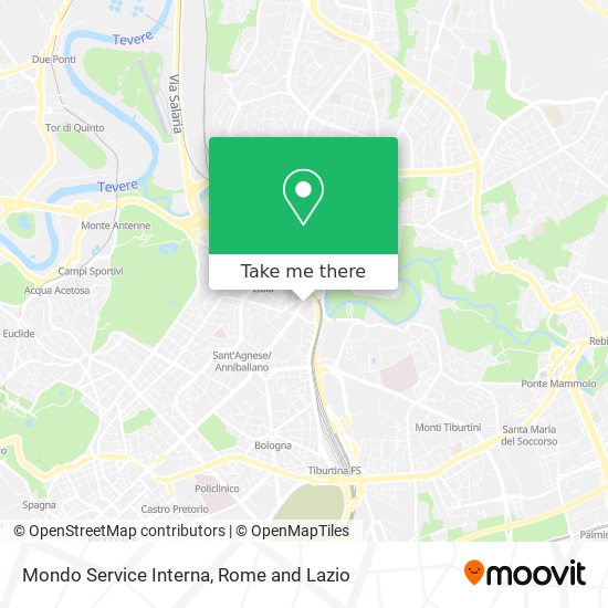 Mondo Service Interna map