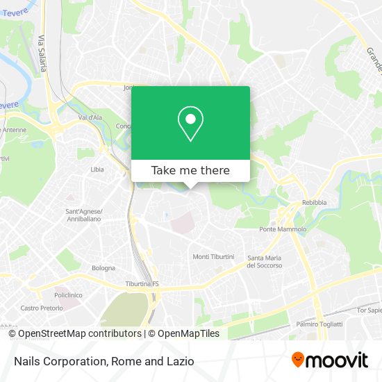 Nails Corporation map