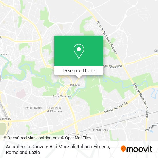 Accademia Danza e Arti Marziali Italiana Fitness map