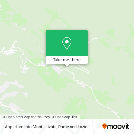Appartamento Monte Livata map