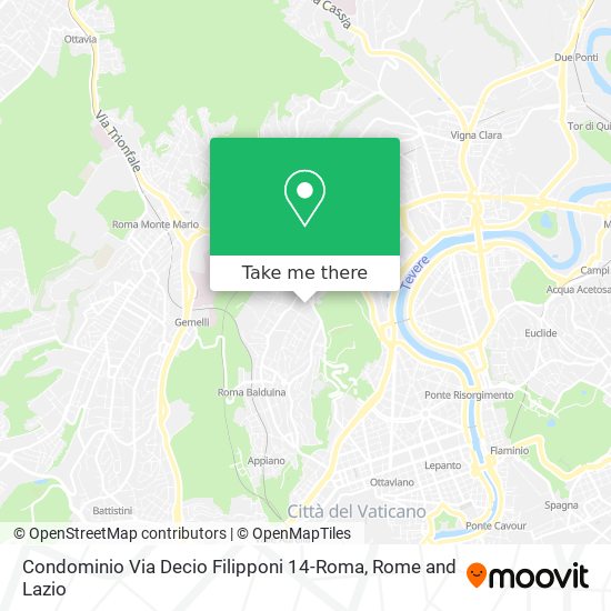 Condominio Via Decio Filipponi 14-Roma map