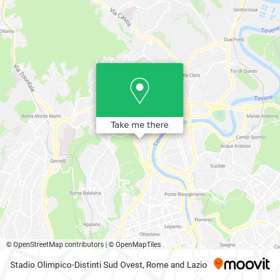 Stadio Olimpico-Distinti Sud Ovest map