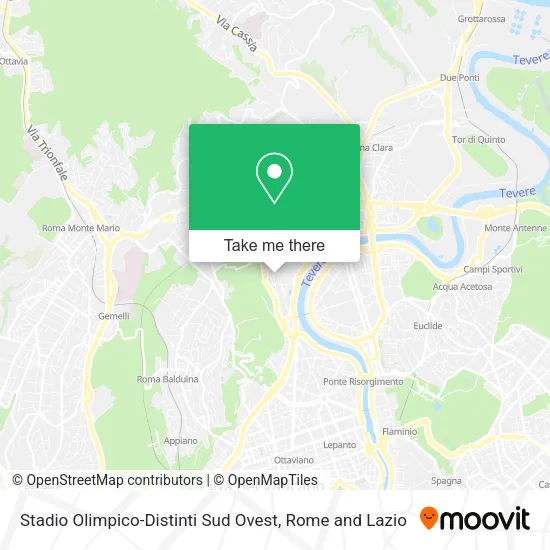 Stadio Olimpico-Distinti Sud Ovest map