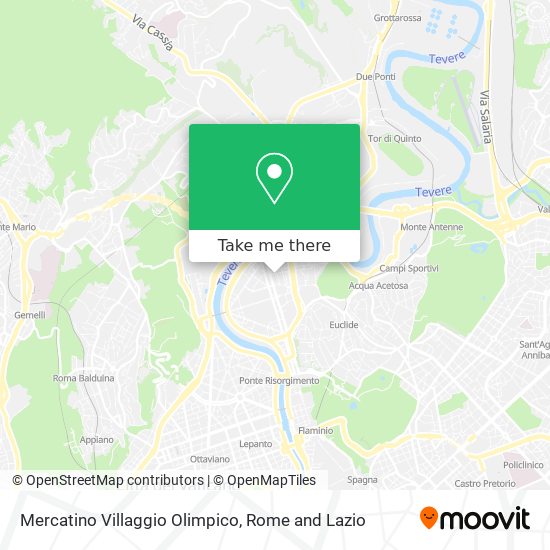Mercatino Villaggio Olimpico map