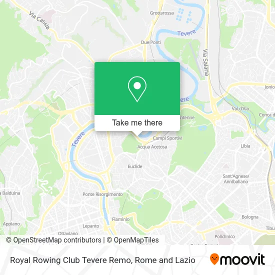 Royal Rowing Club Tevere Remo map