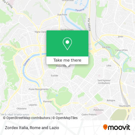 Zordex Italia map