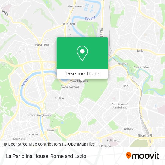 La Pariolina House map