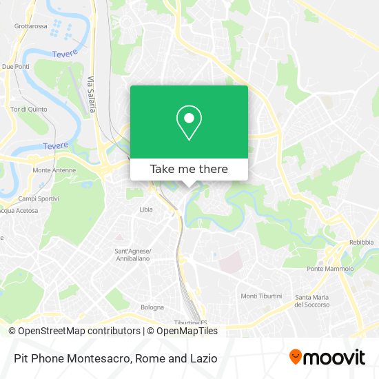 Pit Phone Montesacro map