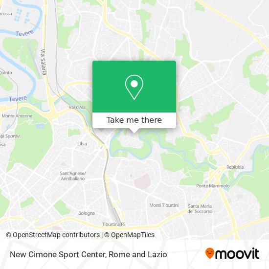 New Cimone Sport Center map