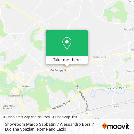 Showroom Marco Sabbatini / Alessandro Borzì / Luciana Spaziani map
