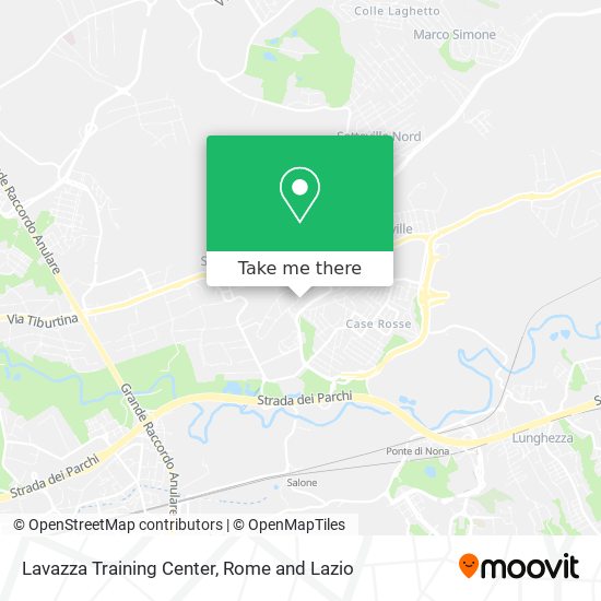 Lavazza Training Center map