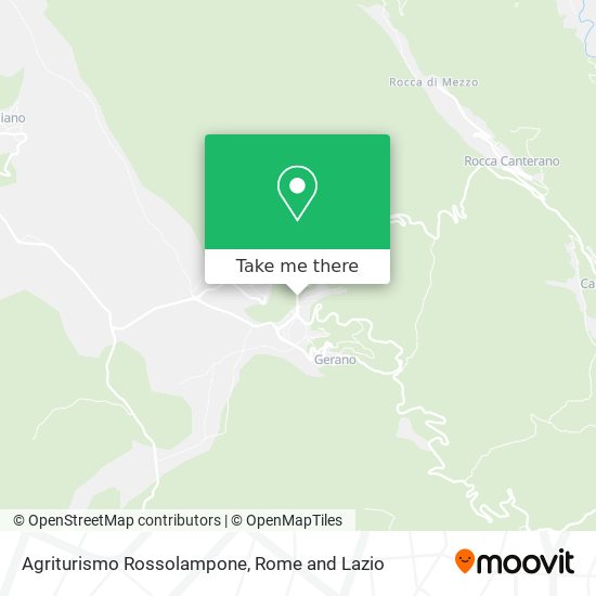Agriturismo Rossolampone map