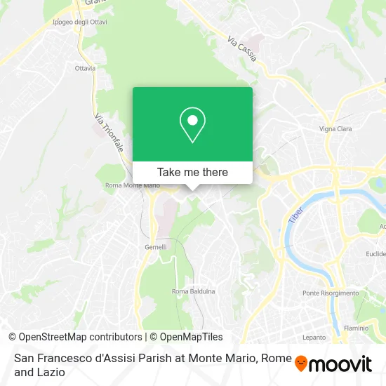 San Francesco d'Assisi Parish at Monte Mario map